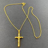 24k Cross Necklace Couple Jewelry Set