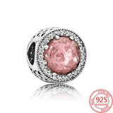 925 Silver Crystal Bead Charm for Bracelet DIY Jewelry