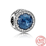925 Silver Crystal Bead Charm for Bracelet DIY Jewelry