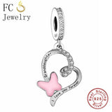 925 Silver Never Give Up Purple Enamel OWL Bead Bracelet Charm