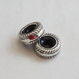 925 Silver Spacer Stopper Bead Charms for 3mm Bracelet