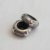 925 Silver Spacer Stopper Bead Charms for 3mm Bracelet