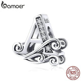 925 Silver Letter A-Z Charm For Bracelet Necklace