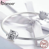 925 Silver Letter A-Z Charm For Bracelet Necklace
