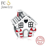 925 Silver Christmas Charm Bracelet Bead Set