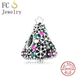 925 Silver Christmas Charm Bracelet Bead Set