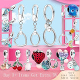 925 Silver Chameleon Dangle Charms for Bracelet DIY Jewelry Making