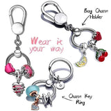 925 Silver Chameleon Dangle Charms for Bracelet DIY Jewelry Making