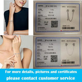 925 Silver Plata Charms of Ley Fit Pan Bracelet Necklace Women Safety Chain