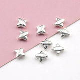 925 Sterling Silver Spacer Beads Mixed Shapes 5pcs/Lot