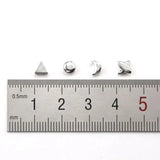 925 Sterling Silver Spacer Beads Mixed Shapes 5pcs/Lot