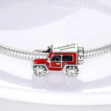 925 Sterling Silver SUV Charms Pendant for 3mm Bracelet&Bangle