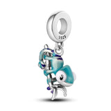 Chameleon Swing Charms 925 Silver for Womens Jewelry