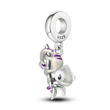 Chameleon Swing Charms 925 Silver for Womens Jewelry