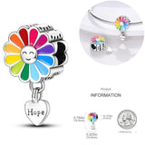 925 Silver Flag Moon Cat Star Charms for Bracelet