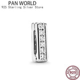 925 Silver Eternal Love Shining Crown Clip for Women's Watch Bracelet