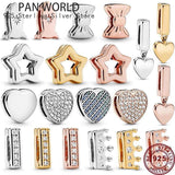 925 Silver Eternal Love Shining Crown Clip for Women's Watch Bracelet