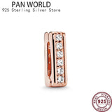 925 Silver Eternal Love Shining Crown Clip for Women's Watch Bracelet