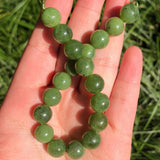 Green Natural Canadian Jade Beads Round Loose 6 8 10 12mm Gemstone Beads