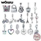 925 Sterling Silver Queen's Crown Beads Charms Pendant