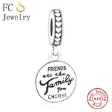 925 Sterling Silver Family Bead Berloque for Charm Bracelet Necklace