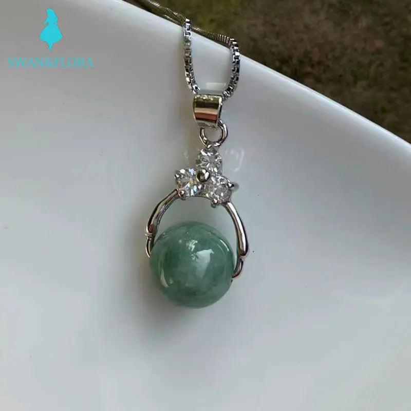 Natural Myanmar Jadeite Pendant Necklace