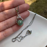 Natural Myanmar Jadeite Pendant Necklace