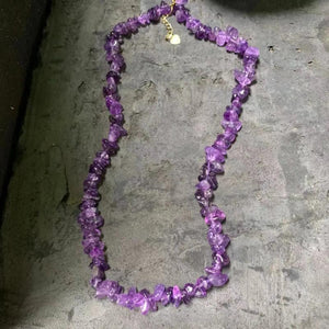 Natural Amethyst Choker Necklace for Women