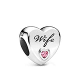 925 Sterling Silver Chinese Heart Charms for Jewelry Making
