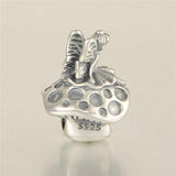 925 Sterling Silver Fairy & Mushroom Charms for Bracelets