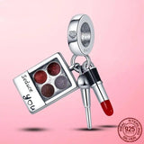 925 Silver Red Enamel High Heels Shoes Dangle Charm