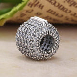 Barrel Crystal Clip Stopper Beads for Charm Bracelet Bangle