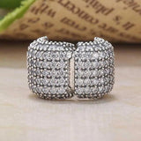 Barrel Crystal Clip Stopper Beads for Charm Bracelet Bangle