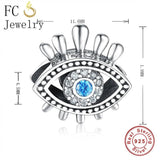 925 Silver Evil Eye Bead for Jewelry Making