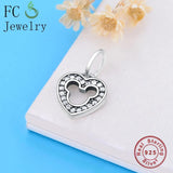 925 Silver Mickey Zirconia Bead Pendant Berloque