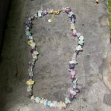Fluorite Choker Necklace Women High Jewelry Irregular Gemstone