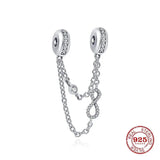Pendant Dangle Charm Bead Silver 925 Bracelet For Women