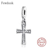 925 Silver Charm Bracelet with Mix Zircon Pendant Bead