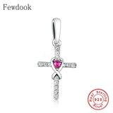 925 Silver Charm Bracelet with Mix Zircon Pendant Bead