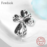 925 Silver Charm Bracelet with Mix Zircon Pendant Bead
