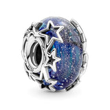 925 Silver Star Pan Bracelet for Beaded Astronaut Moon Star Beads