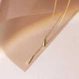 Davis 925 Silver Triangle Tassel Necklace For Women, Fine Jewelry Gift