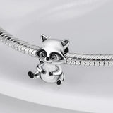 925 Silver Bear Charm Bead for Bracelet Elephant Dog Dangle Jewelry DIY Gift