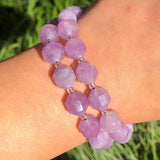 Faceted Amethyst Beads Olive Shape Loose Stone Beads 8 10mm
