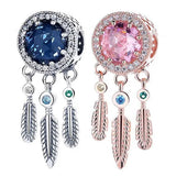 Radiant Hearts Dream Catcher Pendant Beads 925 Sterling Silver Charm