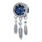 Radiant Hearts Dream Catcher Pendant Beads 925 Sterling Silver Charm