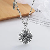 925 Silver Retro Double-sided Star Choker Necklace