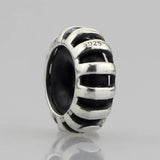 925 Silver Stripes Spacer Stopper Beads for European Bracelet