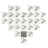 925 Silver A-Z Clear CZ Alphabet Letter Pendent Charm Bracelets DIY Necklace
