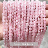 6*4mm Pink Quartz Agate Aventurine Coin Beads for Jewelry Making